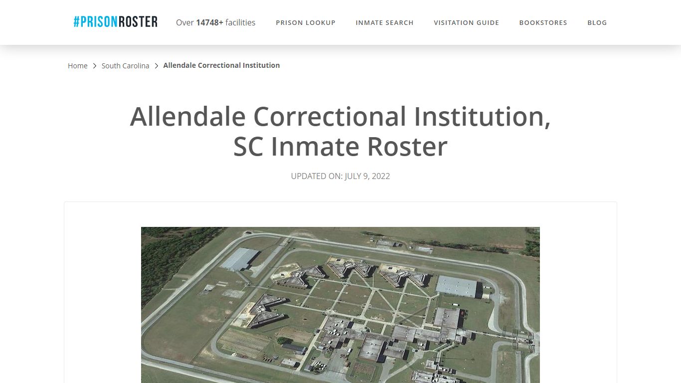 Allendale Correctional Institution, SC Inmate Roster